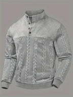 Dawson - Langærmet Henley Sweater Med Striber