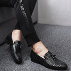 Jakob | Vævede Læder Slip-On Loafers