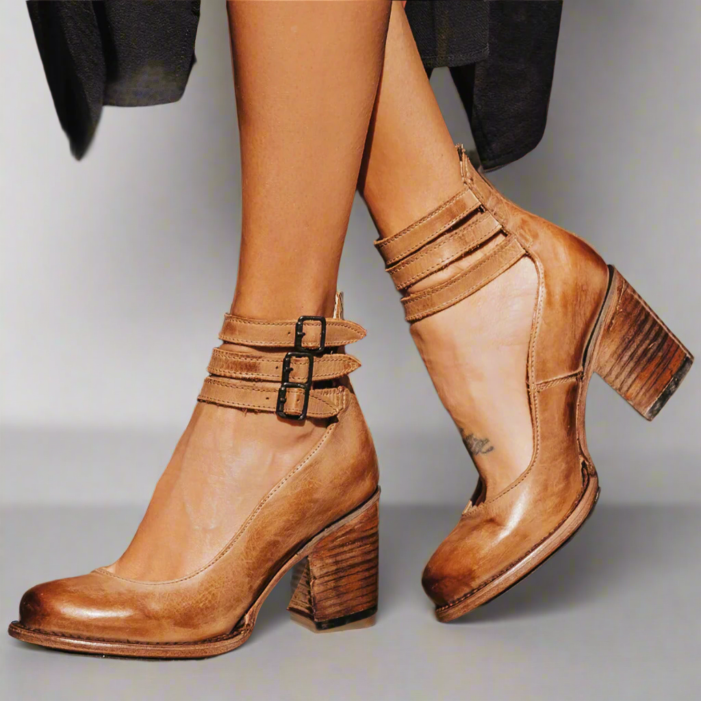 Heidi | Stilfulde Ankelstøvler med Spænde