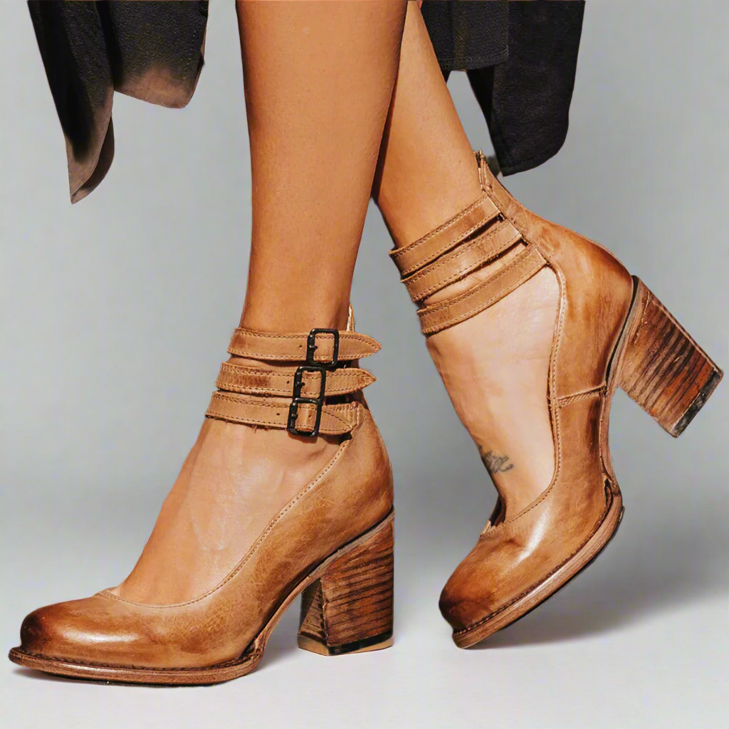 Heidi | Stilfulde Ankelstøvler med Spænde