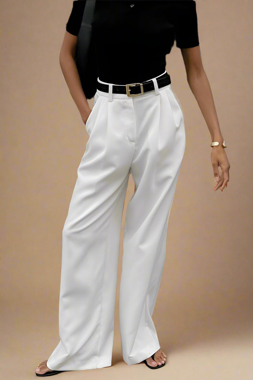 Sofia bukser | Høj talje & elegant løstsiddende pasform