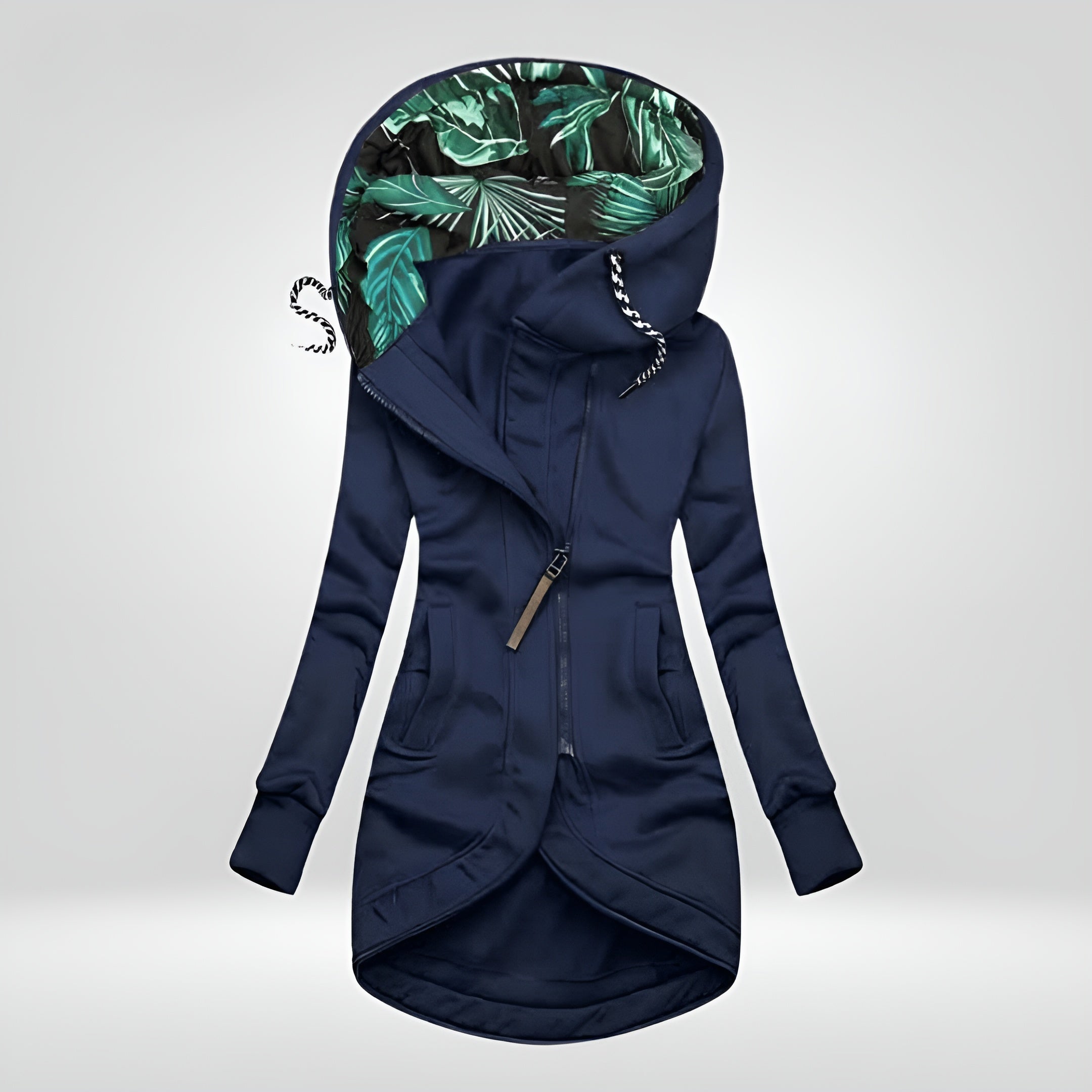 Sofia™ | Stilfuld Lang Hoodie Jakke