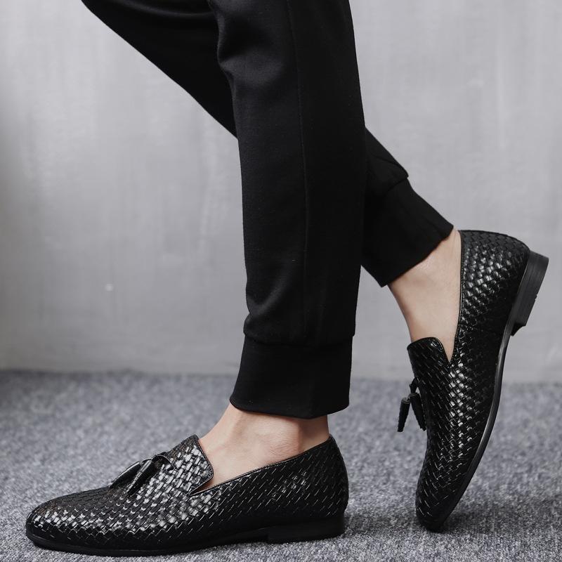 Jakob | Vævede Læder Slip-On Loafers