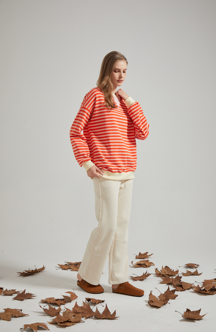 LENA | Oversized stribet sweater