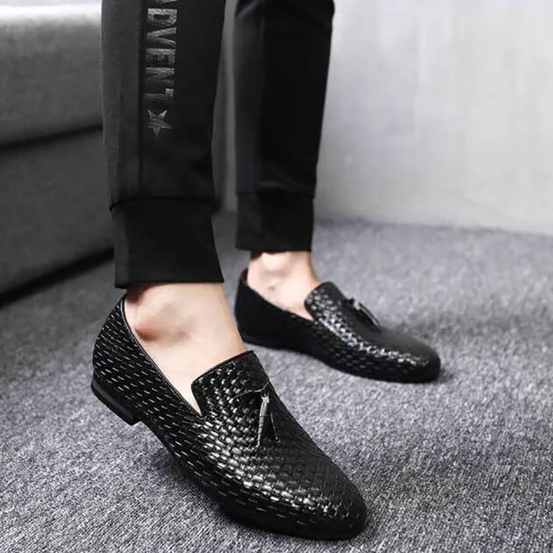 Jakob | Vævede Læder Slip-On Loafers