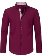 Ingolf - Langærmet skjorte med dobbelte knapper