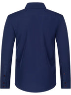 Ingolf - Langærmet skjorte med dobbelte knapper