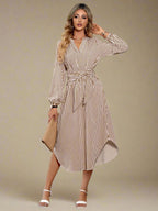 Ingrid Kjole | Stribet elegance og afslappet pasform