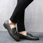 Jakob | Vævede Læder Slip-On Loafers