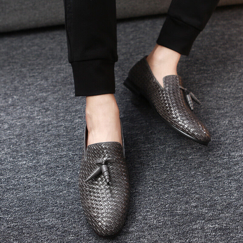 Jakob | Vævede Læder Slip-On Loafers