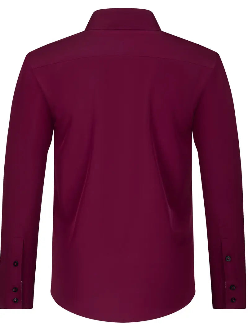 Ingolf - Langærmet skjorte med dobbelte knapper