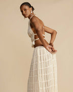 Sæt Elena | Haltertop + Nederdel – Let & Åndbar