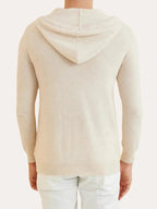 Philip – Cashmere Strik Zip Vest Crème Beige