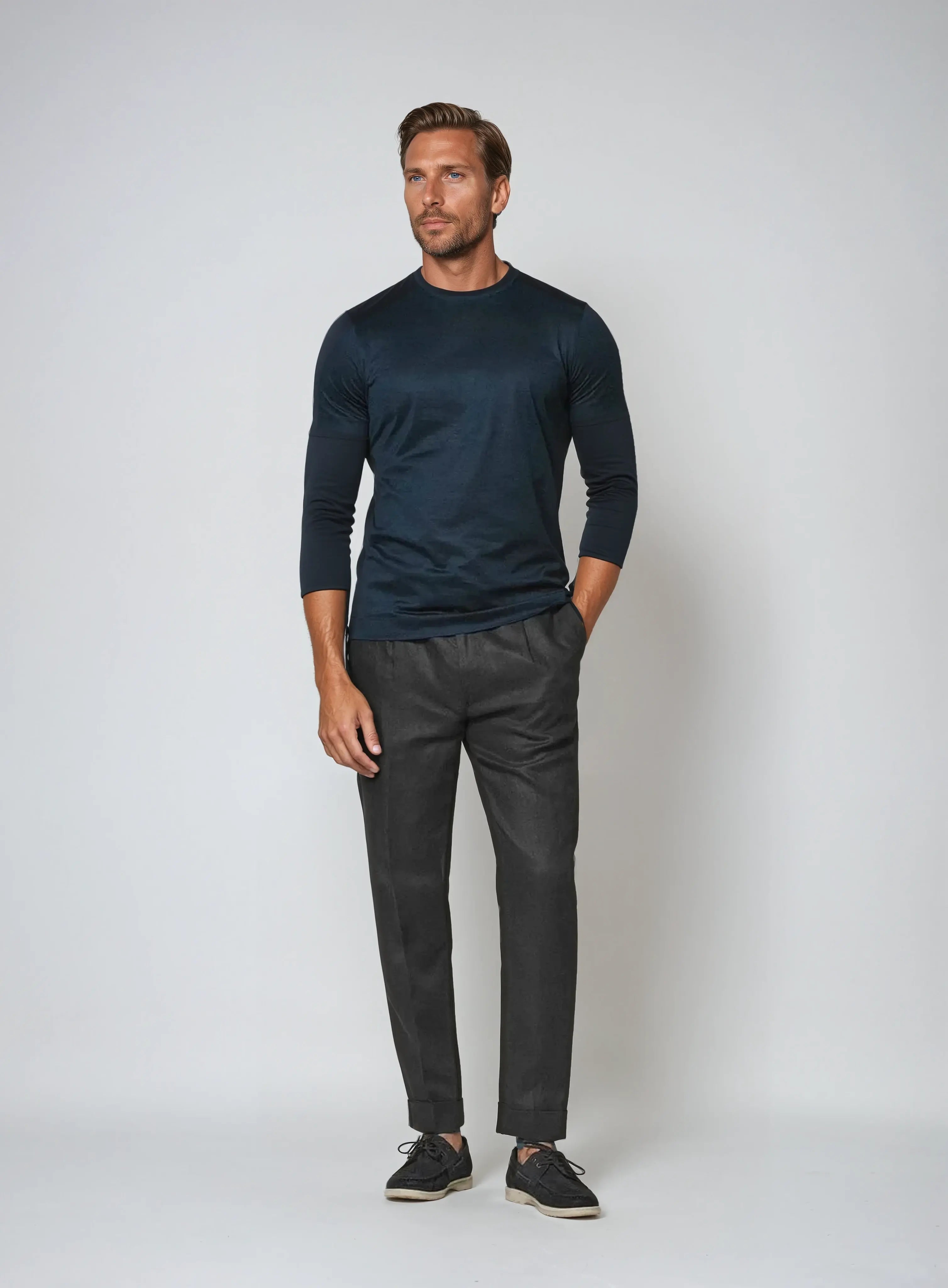 Anders – Linnedbukser Sort