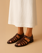 Renaud™ | Elegant lukket sandal med rem og spænde