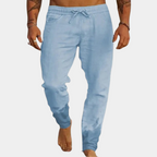 Lucas - Afslappede Hørbukser med Snøre