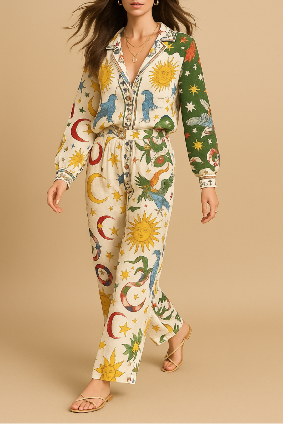 Sæt Maya | Komfortable Bukser + Løs Skjorte