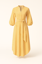 Ingrid Kjole | Stribet elegance og afslappet pasform