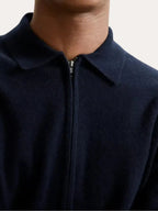 Lars – Cashmere Jakke Marineblå