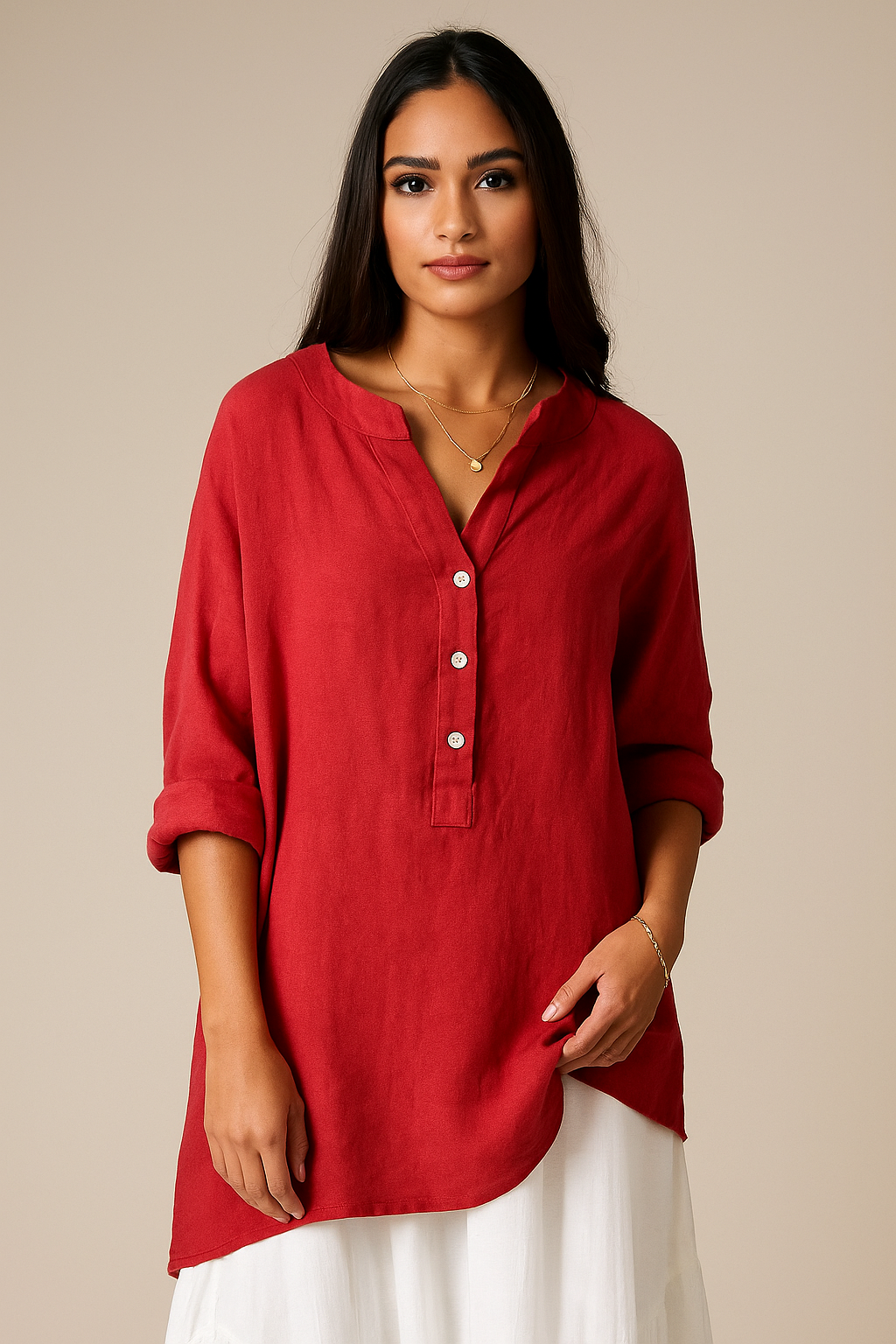 Sanna | Luftig og behagelig top i hør