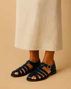 Renaud™ | Elegant lukket sandal med rem og spænde