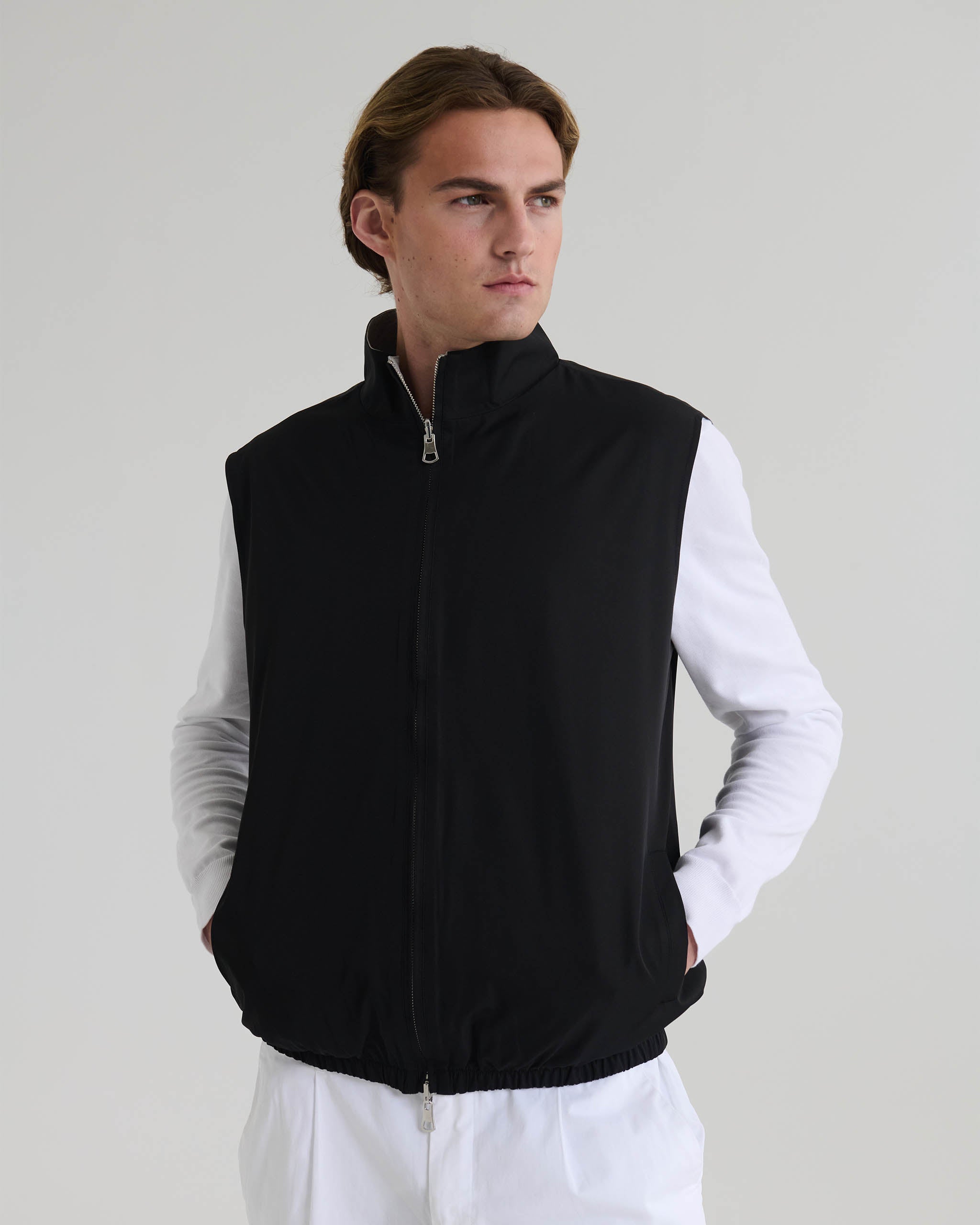 Niels - Vendbar City Bodywarmer - Sort