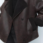 Sofie – Aviator Jakke i Kunstlæder