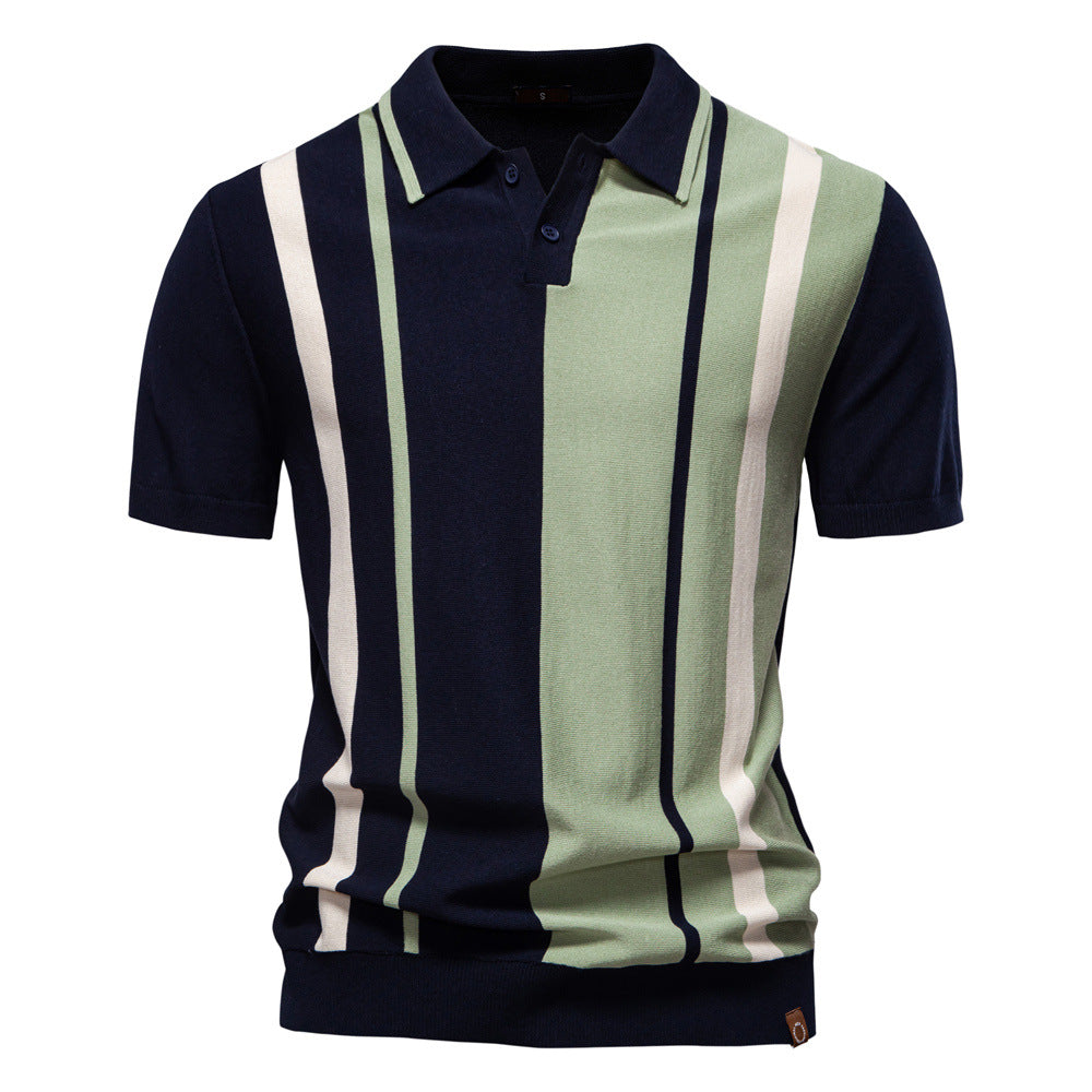 Nicolas | Stribet poloshirt