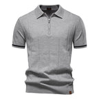 Peter™ | Struktur-Zip-Poloshirt