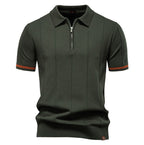 Peter™ | Struktur-Zip-Poloshirt