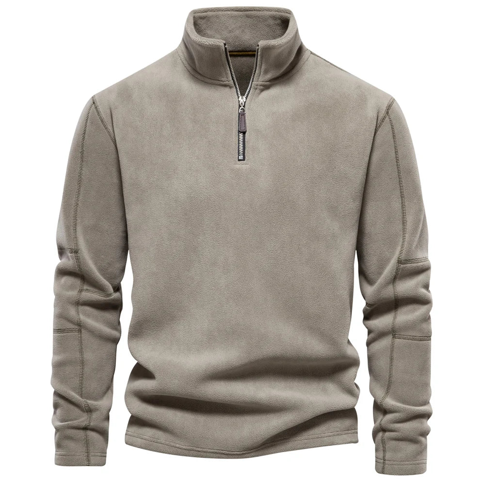 Hjalte Varm fleece krave sweatshirt