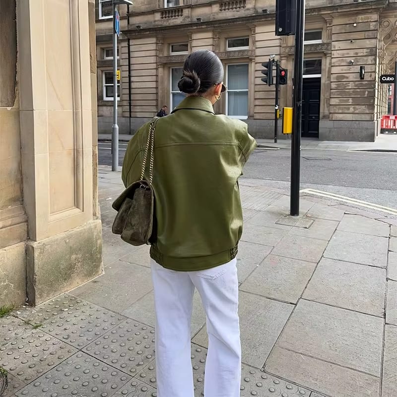 Asta | Ylisuuri nahkatakki