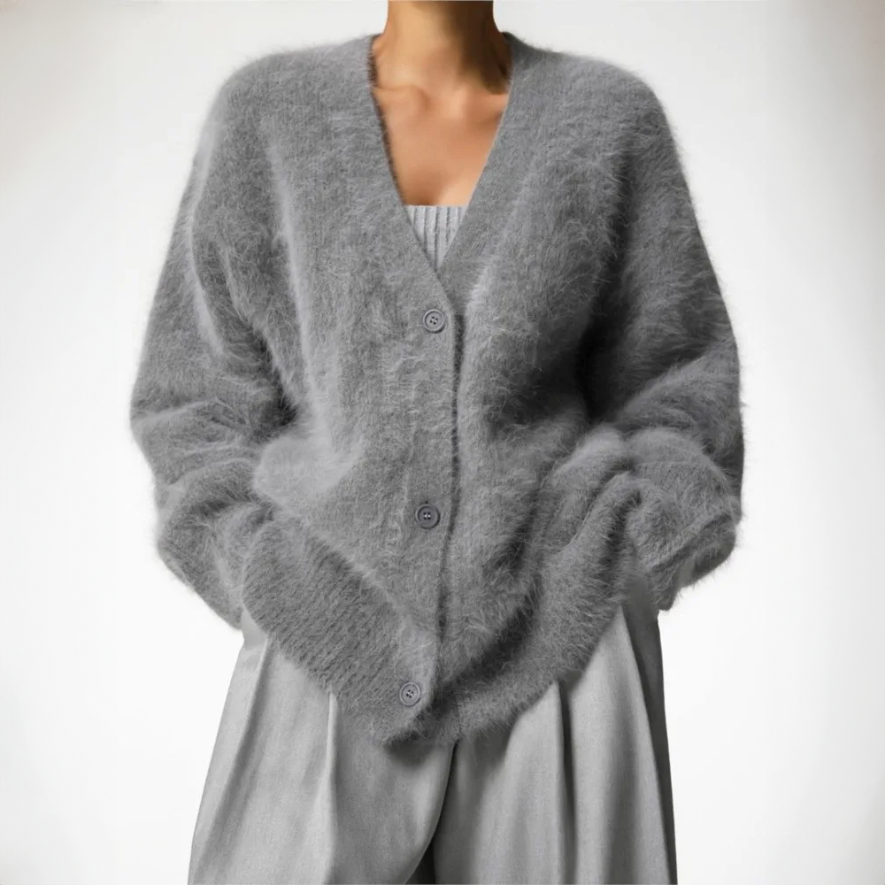 Serena | Stilfuld cardigan i pels