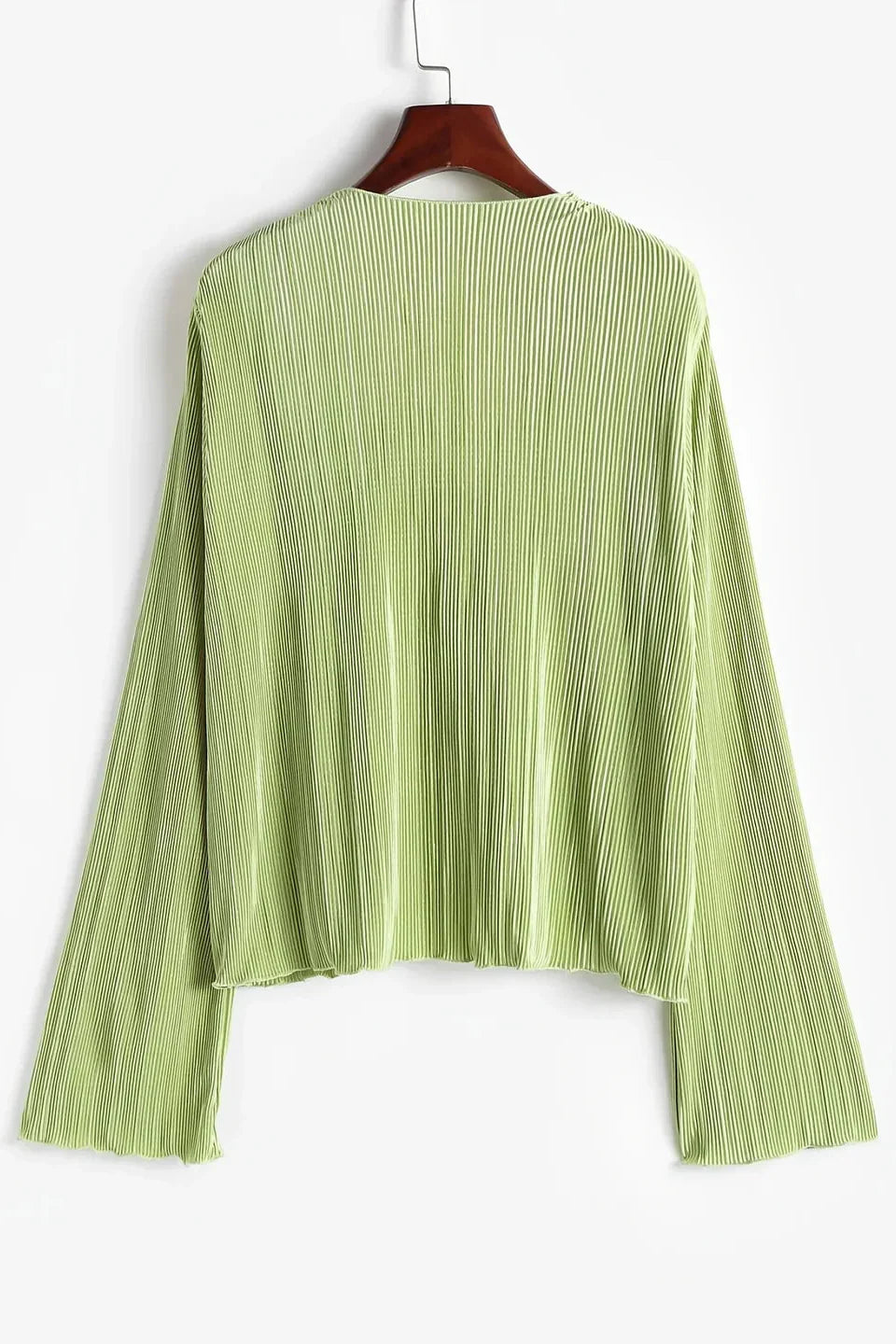 Laura | Raffineret V-hals Top i Tekstureret Finish