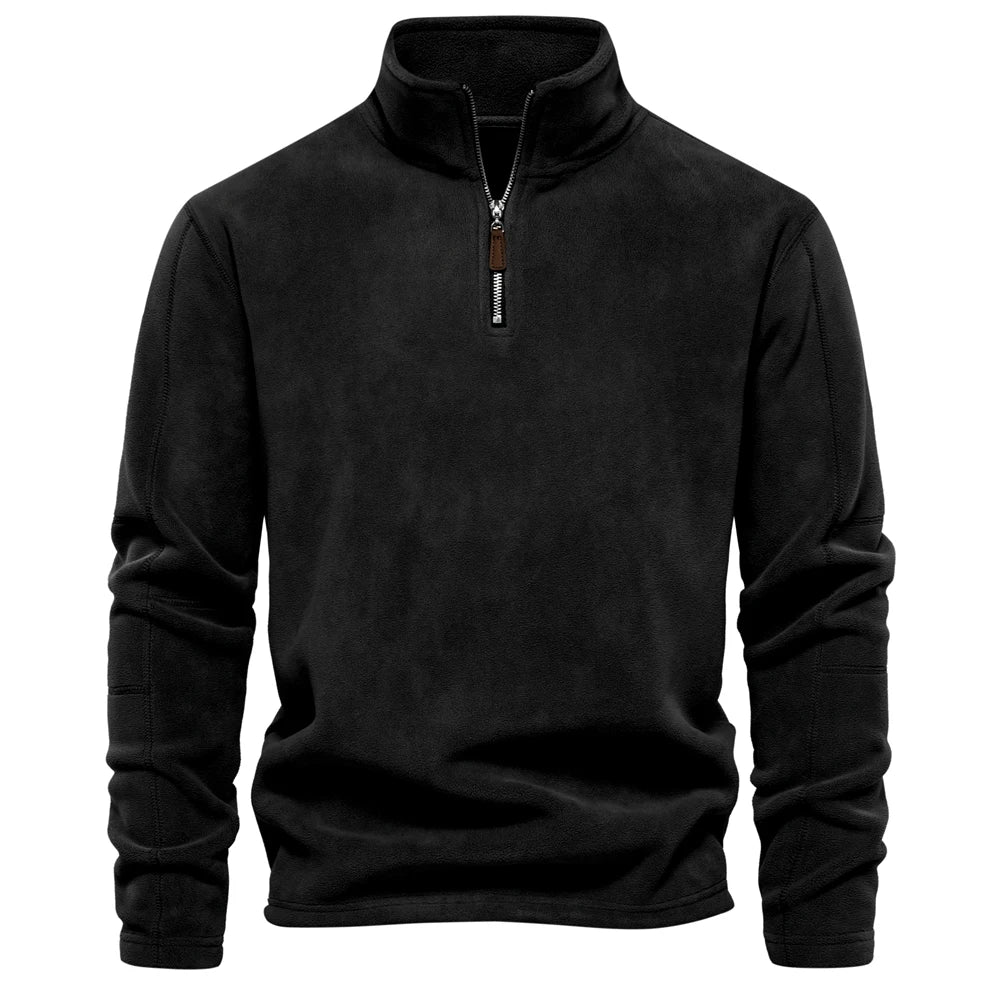 Hjalte Varm fleece krave sweatshirt