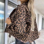 Selma | Leopard Denimfrakke