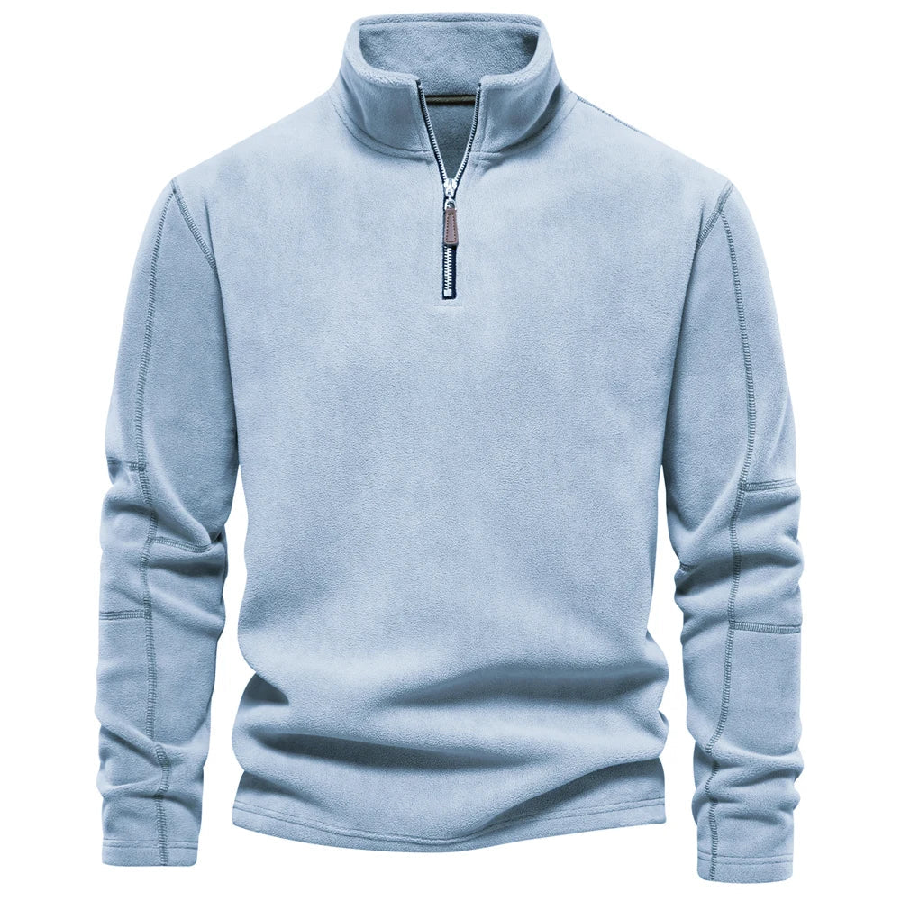 Hjalte Varm fleece krave sweatshirt
