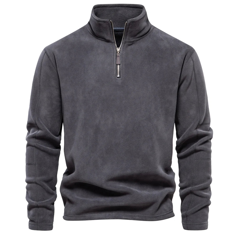 Hjalte Varm fleece krave sweatshirt