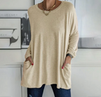 Ava™ | Casual Oversized Tunic Top med lommer