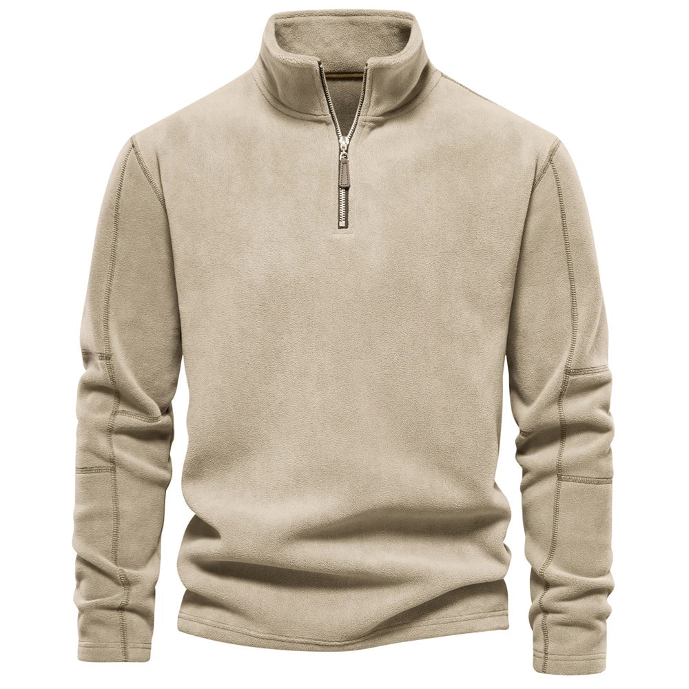 Hjalte Varm fleece krave sweatshirt