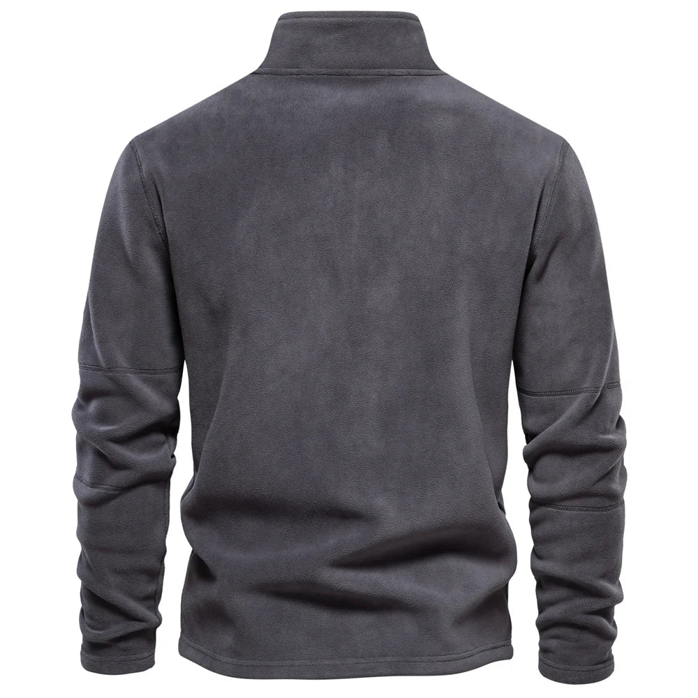 Hjalte Varm fleece krave sweatshirt