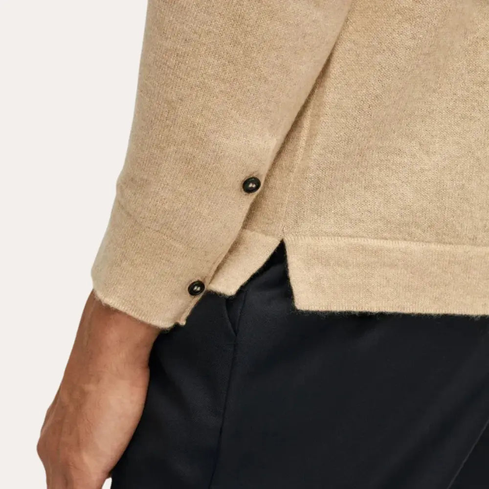 Frederik – Cashwool-paita beige