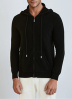Rasmus – Cashmere Knit Zip Vest Sort