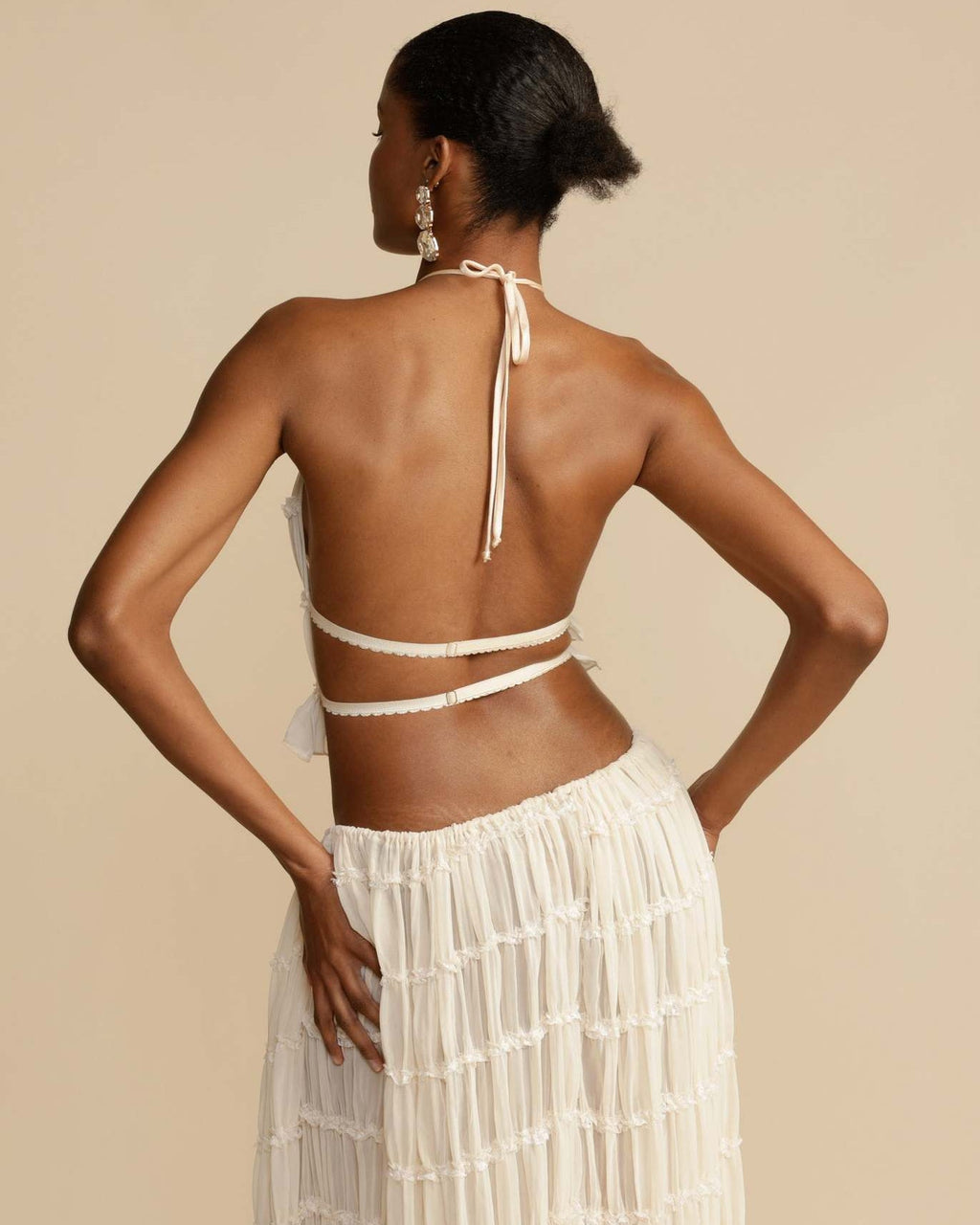 Sæt Elena | Haltertop + Nederdel – Let & Åndbar