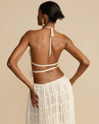 Sæt Elena | Haltertop + Nederdel – Let & Åndbar