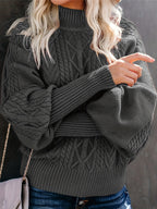 Lina™ | Elegant sweater med fletmønster