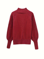 Lina™ | Elegant sweater med fletmønster