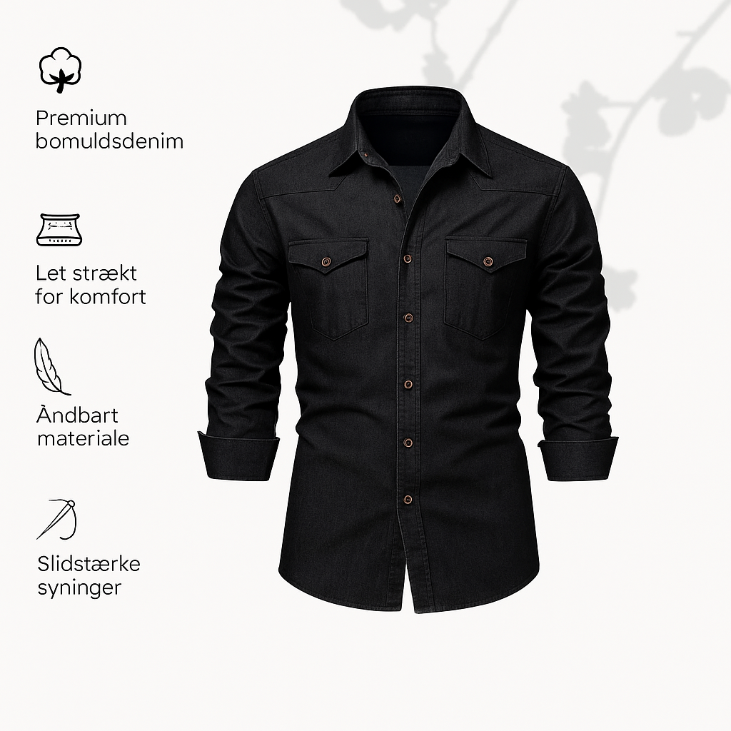 Villads -  Denimskjorte i bomuld