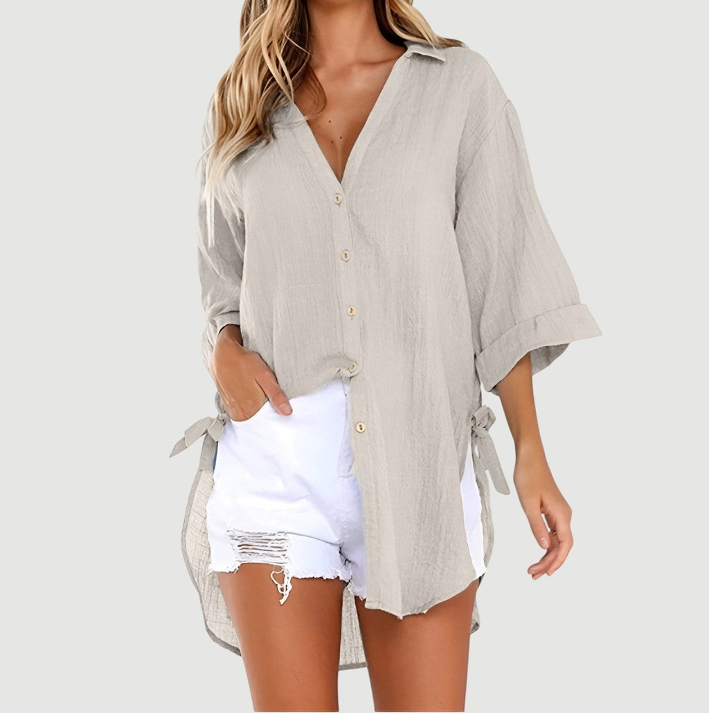 Rute™ – Luftig og behagelig hørbluse