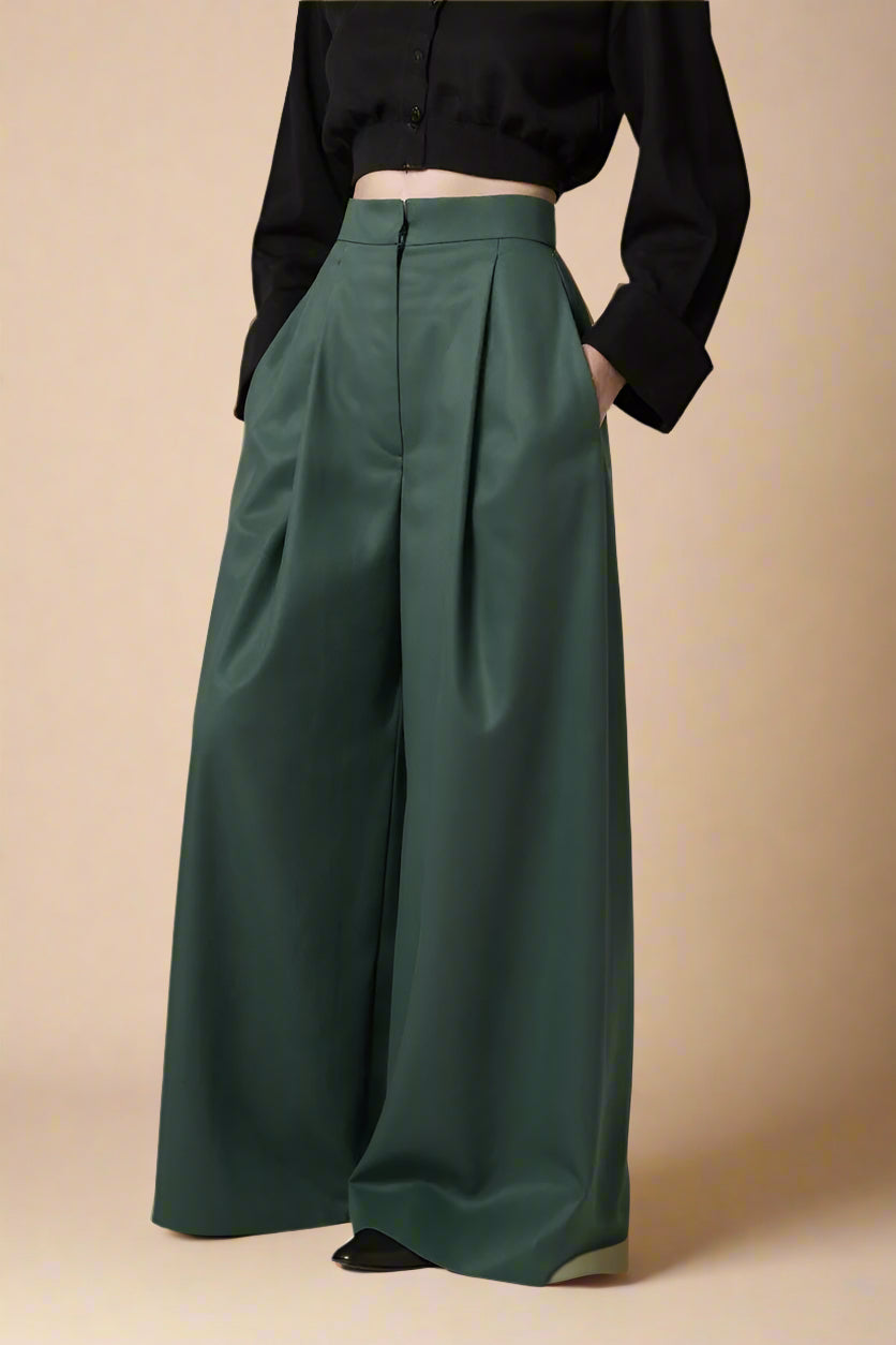 Selma bukser | Bred silhuet & underspillet elegance